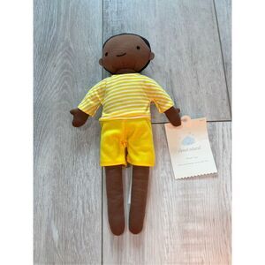 Target Cloud Island Black Plush Doll Lovey Yellow Boy
